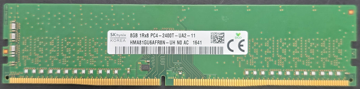 SKHynix 8GB DDR4 2400 UDIMM - HMA81GU6AFR8N-UH - USED