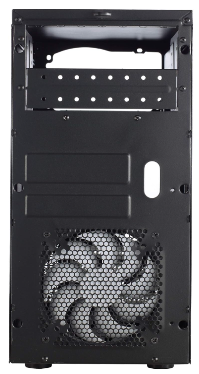 Fractal Design Core 1100 - Mini Tower Computer Case - mATX - High Airflow and Cooling - 1x 120mm Silent Fan Included - Brushed Aluminium - Black