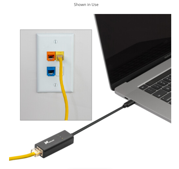 Xcellon USB Type-C - Ethernet Adapter - USB-EC-2
