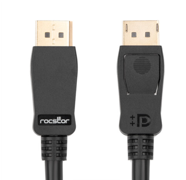Rocstor DisplayPort 1.4 Video Cable – 8k@60Hz - M/M 3FT - Y10C281-B1