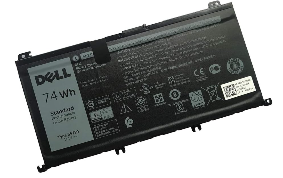 Laptop Battery - Dell Inspiron - 357F9 74W