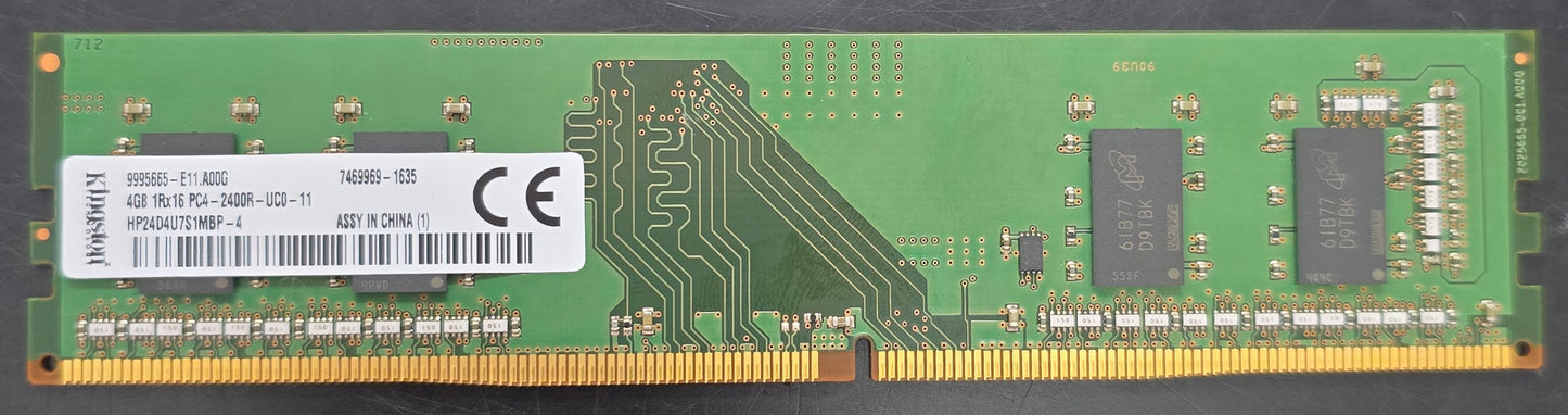 Kingston 4GB DDR4 2400 UDIMM - HP24D4U7S1MBP-4 - USED