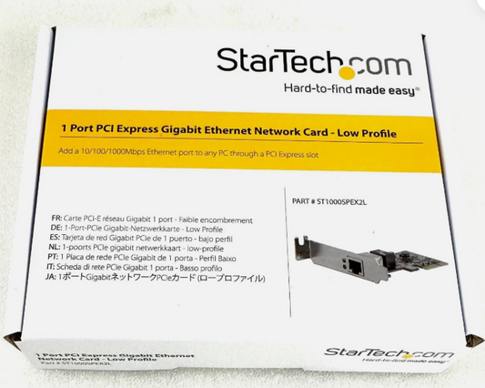 StarTech Gigabit NIC PCle - ST1000SPEX2L