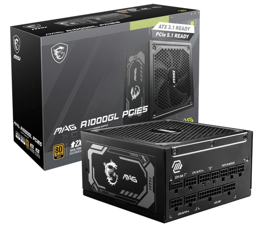 MSI - MAG A1000GL PCIE 5 80 GOLD ATX Power Supply