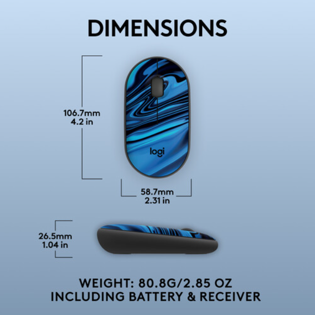 Logitech M340 Wireless Mouse - Blue Galaxy
