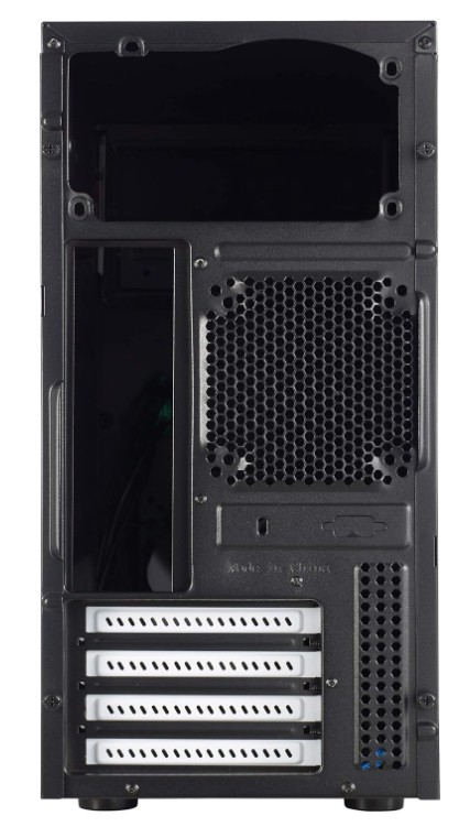 Fractal Design Core 1100 - Mini Tower Computer Case - mATX - High Airflow and Cooling - 1x 120mm Silent Fan Included - Brushed Aluminium - Black
