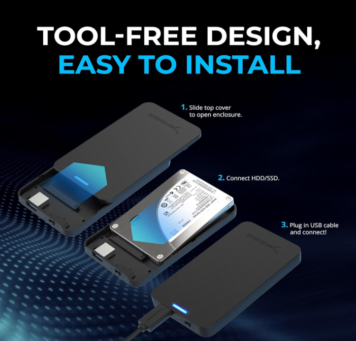 Sabrent 2.5" SATA HD USB 3.0 - EC-UASP