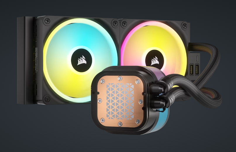 CORSAIR iCUE Link H100i LCD Liquid CPU Cooler