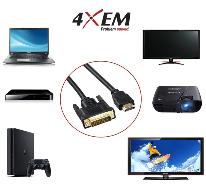 4XEM HDMI-DVI M/M 15' - 4XHDMIDVI15FT