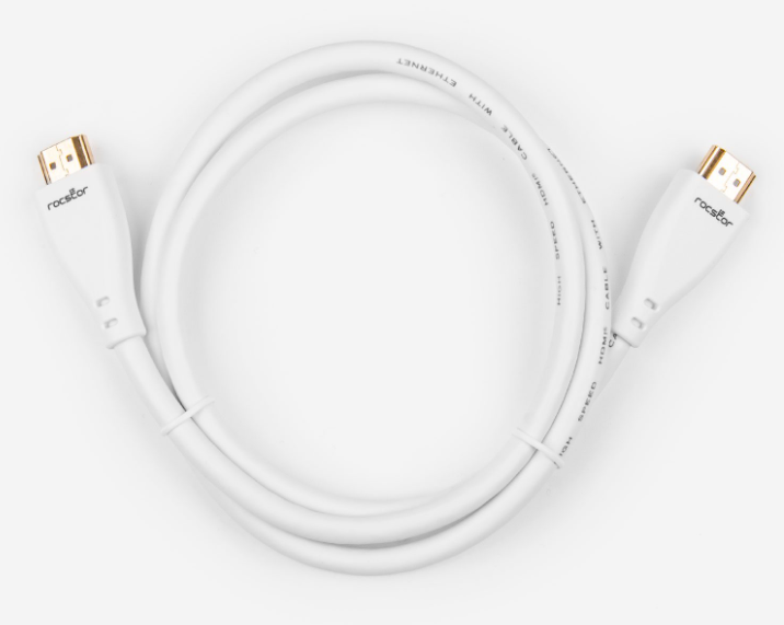 Rocstor Premium HDMI® Cable with Ethernet – 4K/60Hz - 3FT - M/M - White - Y10C159-W1