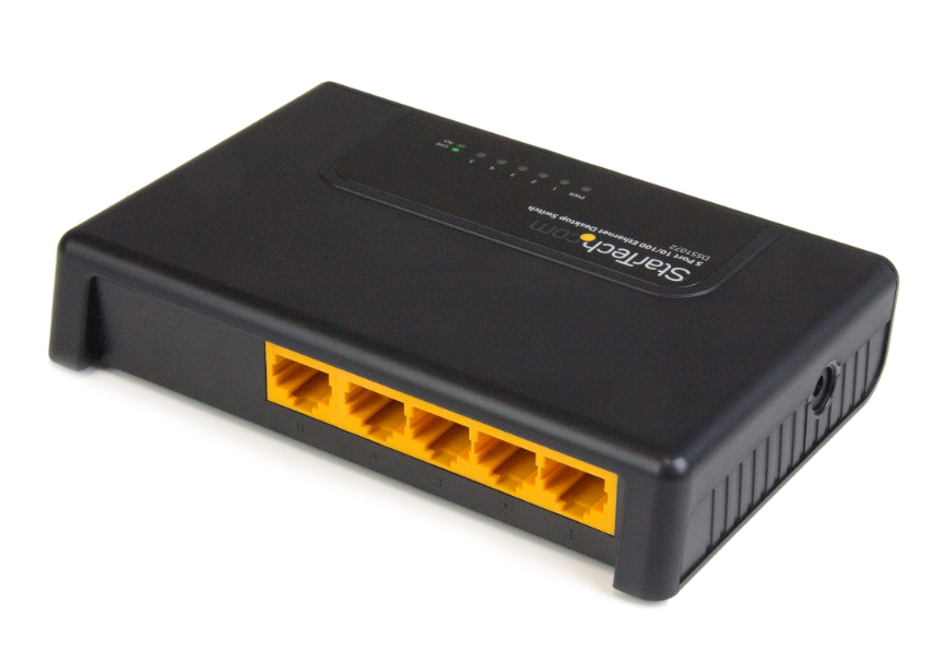 StarTech 5 Port Ethernet - 10/100 Desktop Wall Mount Network Switch - DS51072