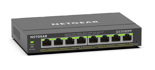 NETGEAR 8-Port Gigabit PoE+ Compliant Managed Switch - GS308EPP