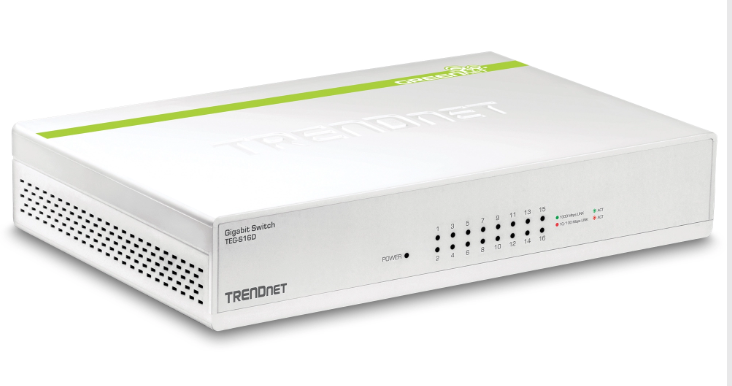 TrendNet 116-Port Gigabit GREENnet Switch - TEG-S16D