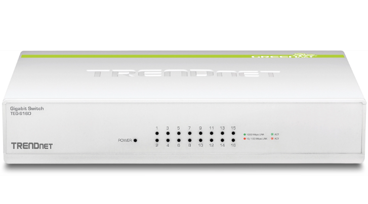 TrendNet 116-Port Gigabit GREENnet Switch - TEG-S16D