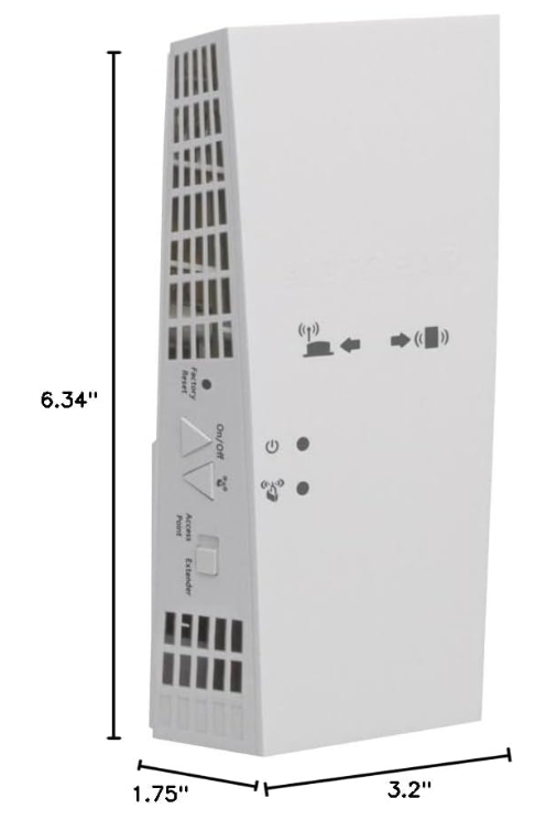 NETGEAR EX6250 AC1750 Dual-Band Wi-Fi Mesh Extender
