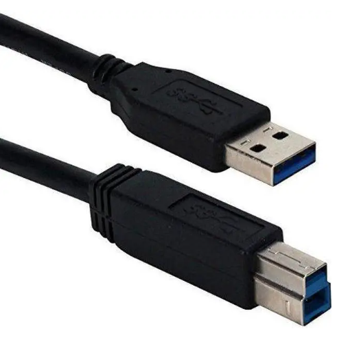 QVS USB 3.1 (Gen 1 Type-A) Male to USB 3.1 (Gen 1 Type-B) Male Cable 6 ft. - Black - CC2219C-06BK