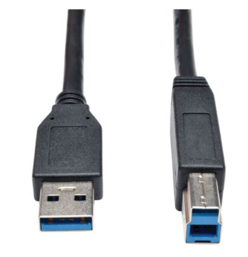 TRIPP LITE 6-Feet USB 3.0 SuperSpeed Device Cable 5 Gbps AB M/M, Black - U322-006-BK