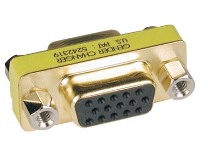 Compact/Slimline VGA Video Coupler Gender Changer (HD15 F/F) - P160-000