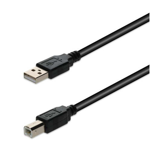 addon USB A 2.0 (Male) to USB B 2.0 (Male) Black - 480Mbps - USEXTAB6