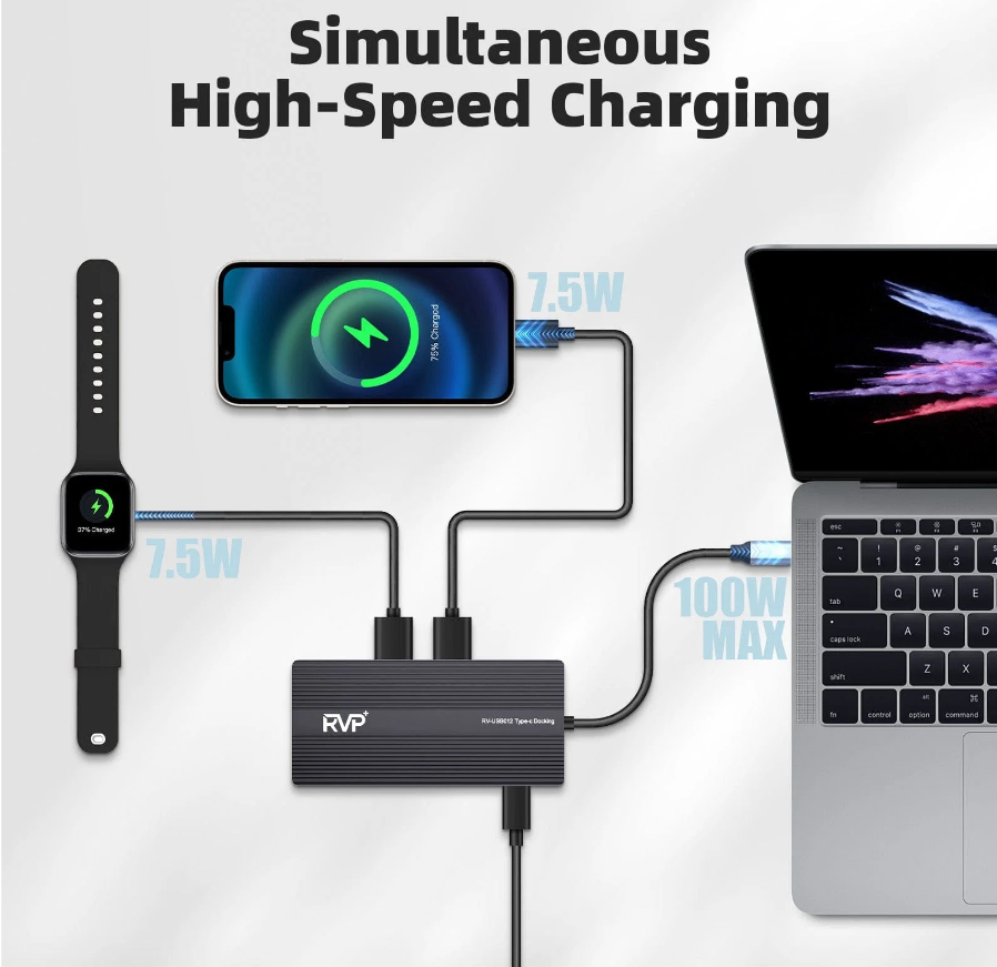 RVP+ USB012 12-in-1 Docking - RVP-USB012