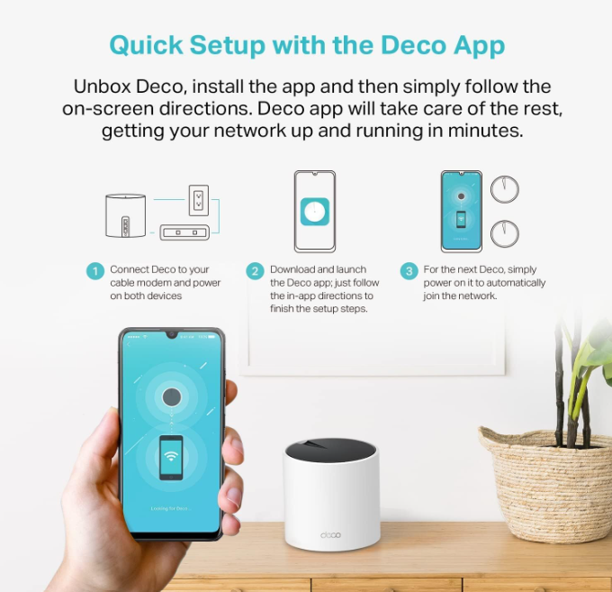 TP-Link Deco X55 AX3000 WiFi 6 Mesh System