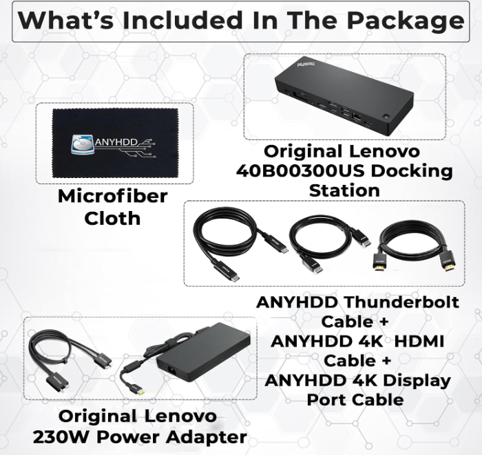 Lenovo ThinkPad Thunderbolt 4 Workstation Dock - 40B00300US